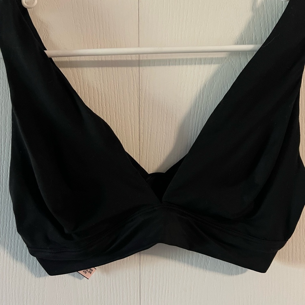 Black Women's Deep V Bralette